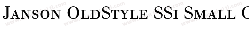 Janson OldStyle SSi Small Caps字体转换